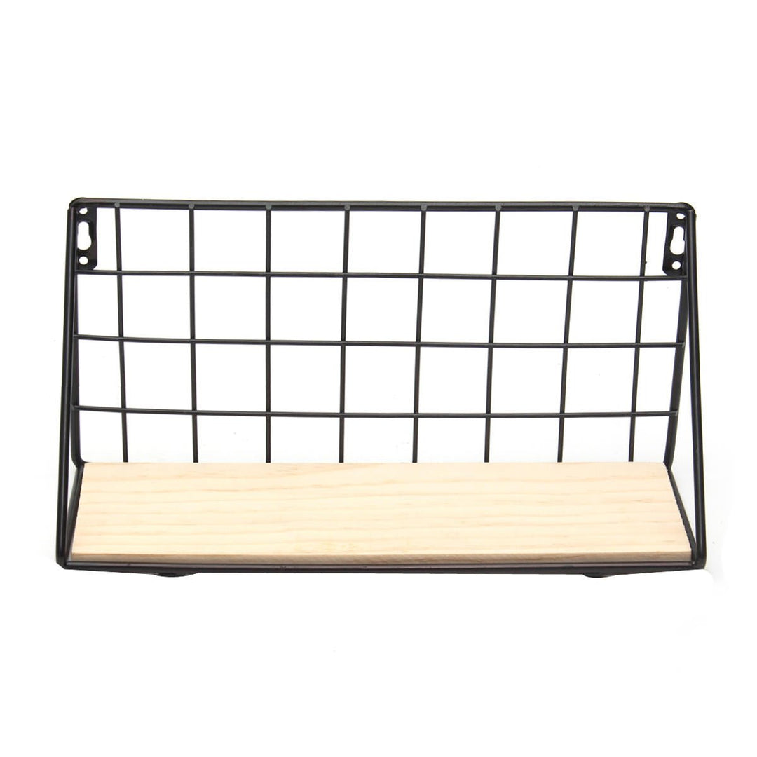 Wall Hanging Shelf Industrial Modern Storage Shelf Rack Flower Hallway Home Shelf Bracket Image 8