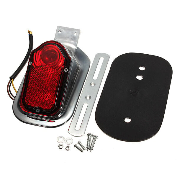 Universal Motorcycle Rear Tail Light Bulb Mount Plate Image 3