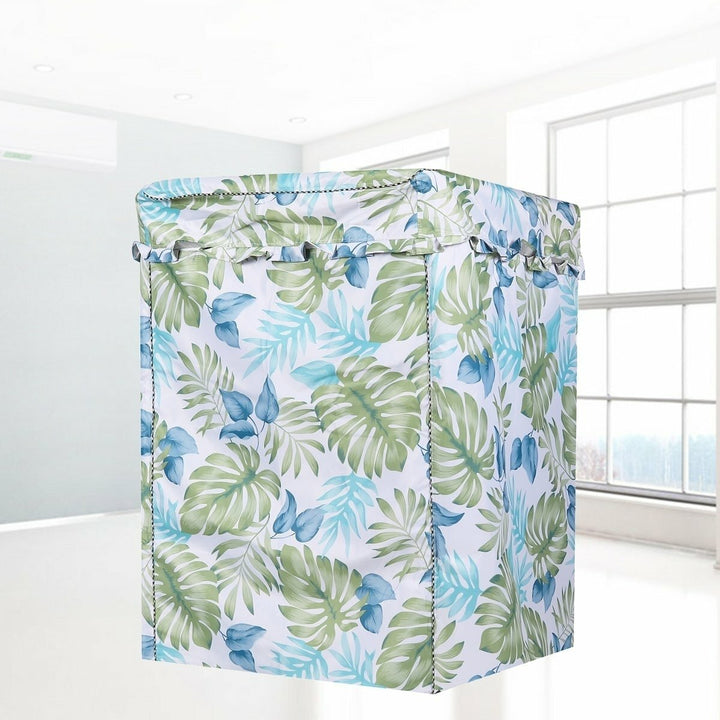 Waterproof Washing Machine Cover Home Polyester Roller Laundry Silver Coating Dustproof Case Cover Image 7