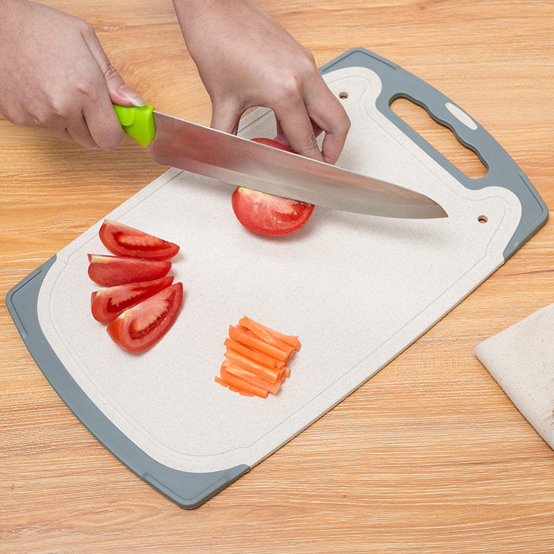 Wheat Straw Kitchen Cutting Board Creative Rectangilar Corrosion-resistant Chopping Block Image 3