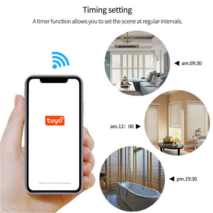 Wifi Curtain Motor Smart Wireless Remote Control Blind Motor Sunshade Curtain Pull Rope Motor Image 3