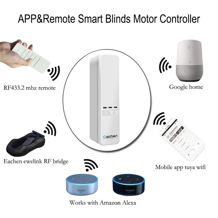 Wifi Curtain Motor Smart Wireless Remote Control Blind Motor Sunshade Curtain Pull Rope Motor Image 4