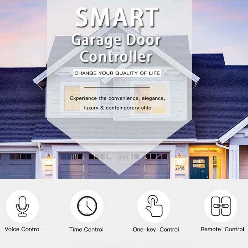 WIFI Garage Door Controller Voice Remote Control Smart Garage Controller Compatible with Amazon Alexa Speakers Tuya Image 3