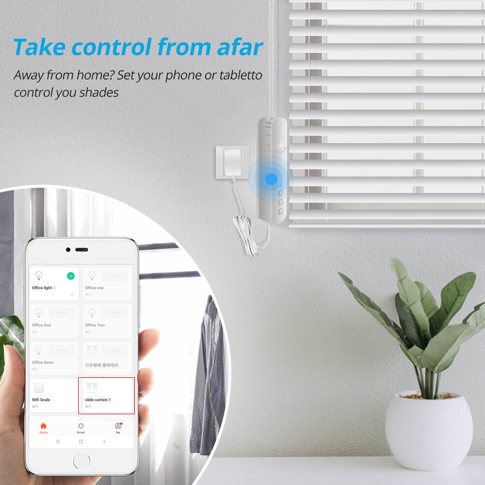 Wifi Roller Shade Driver 110V,240V Switch Control Automatic Electric APP Voice Control Roller Blinds Shutter Motor Image 4