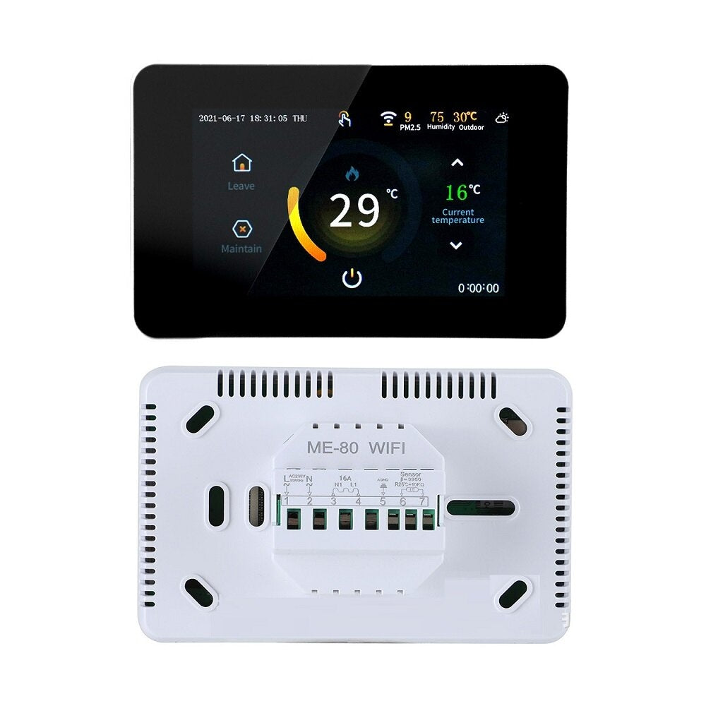 WiFi Smart 4.3" LCD Touch Color Screen Thermostat Heating Temperature Controller Works with Alexa Google Home Image 6