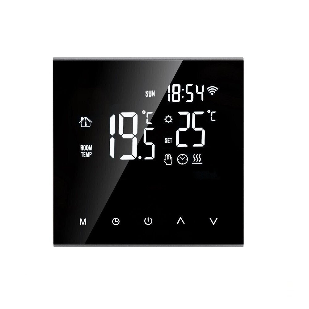 WiFi Smart LCD Display Touch Screen Thermostat for Electric Floor Heating Water,Gas Boiler Temperature Remote Controller Image 1