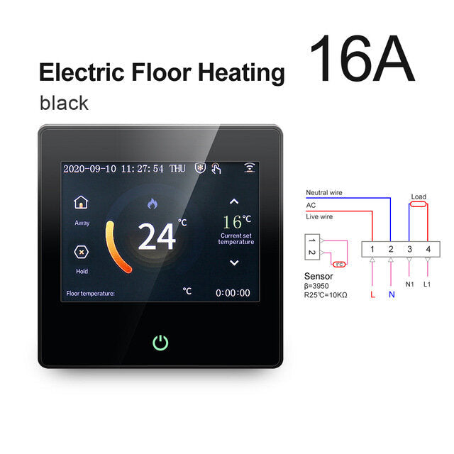 WiFi Smart LCD Touch Screen Thermostat Heating Temperature Controller Works with Alexa Google Home Image 6