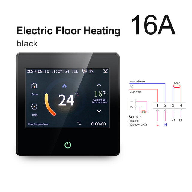 WiFi Smart LCD Touch Screen Thermostat Heating Temperature Controller Works with Alexa Google Home Image 1