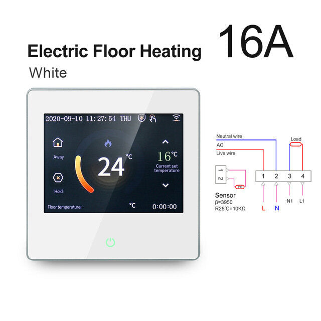 WiFi Smart LCD Touch Screen Thermostat Heating Temperature Controller Works with Alexa Google Home Image 7