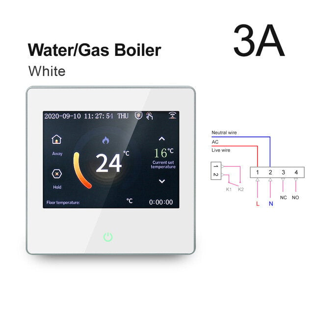 WiFi Smart LCD Touch Screen Thermostat Heating Temperature Controller Works with Alexa Google Home Image 9