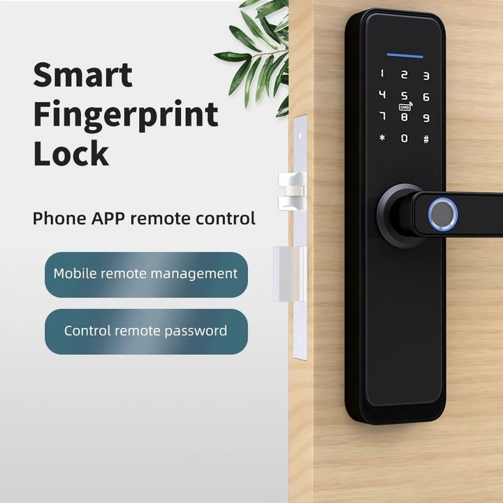 WiFi Smart Lock Core Cylinder Intelligent Security Door Lock Bluetooth Double Lock Body Encryption with Keys Work with Image 4