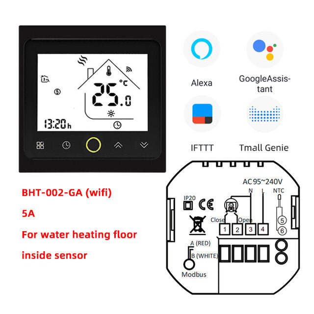 Wifi Smart Thermostat 3A Temperature Controller APP Remote Control for Water,Gas Boiler Work With Alexa Google Home Image 6