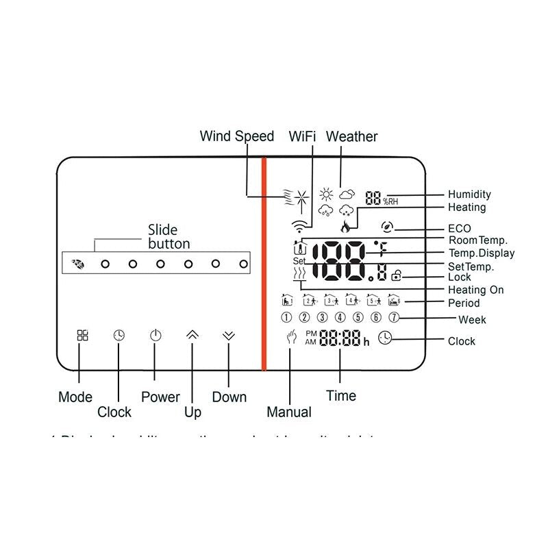 WIFI Smart Water Heating ,Electric Heating ,Gas Bolier Thermostat LCD Programming Room Controller Works with Alexa Image 7