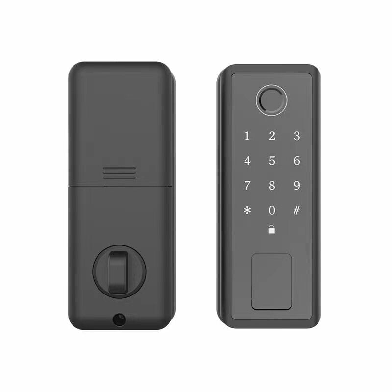 WIFI Touch Screen Smart Door Lock Fingerprint Password Key Swipe Card Remote Unlock Image 1