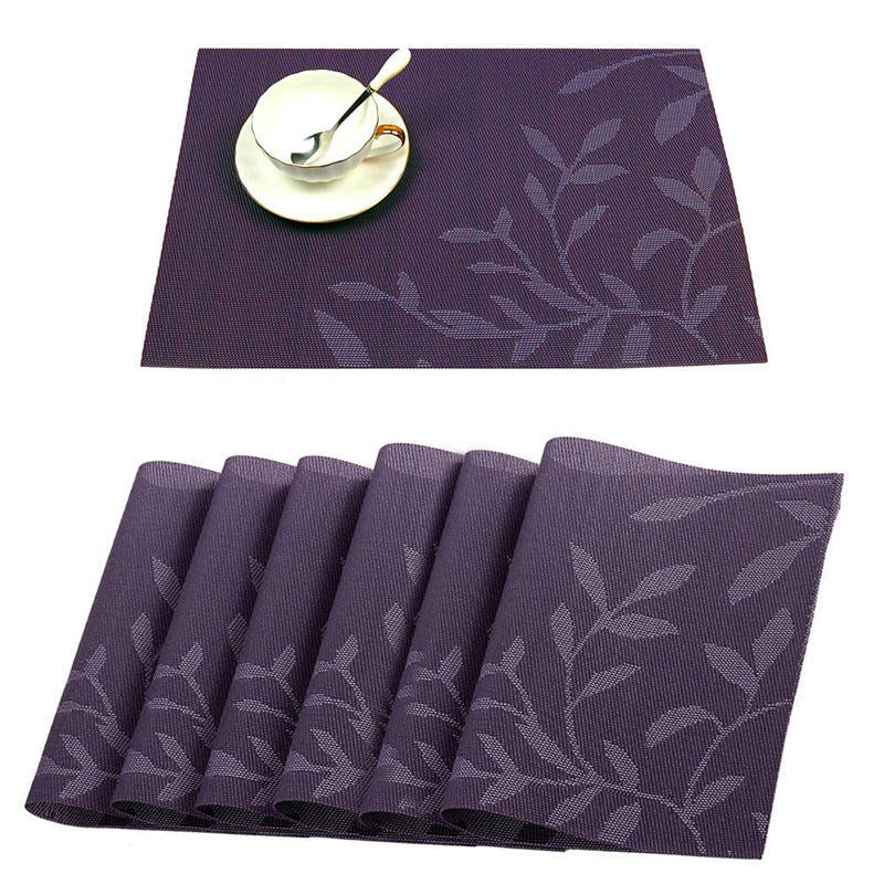 Washable Placemat for Dining Table Creative Heat Insulation Stain Resistant Anti-skid Eat Mats DTTT Image 1