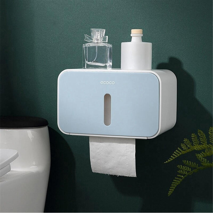 Waterproof Creative Toilet Paper Holder Bathroom Tissue Shelf Storage Rack Roll Hanger Image 8