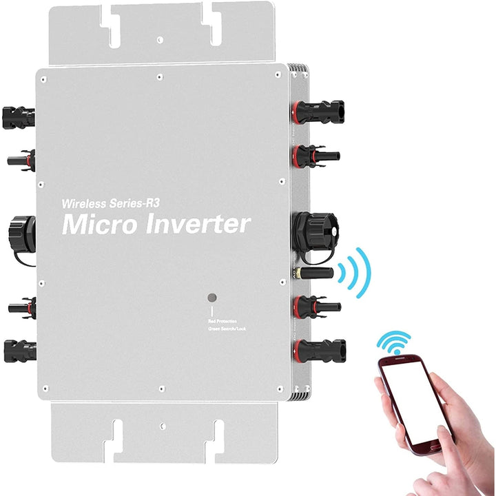 Waterproof Micro Solar Inverter, Grid Tied Aluminum Alloy Power 22-50V Dc,120,230V Ac Intelligent Monitoring System Image 7