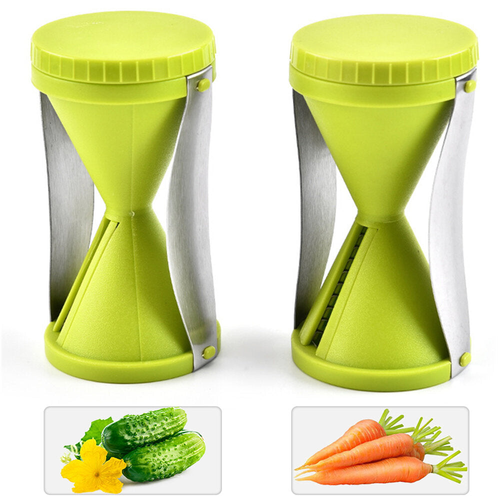 Vegetable Spiral Slicer Peeler Redesigned Handle With Stainless Steel 4 Blade Veggie Julienne Slicer Cutter Fruit Slicer Image 5