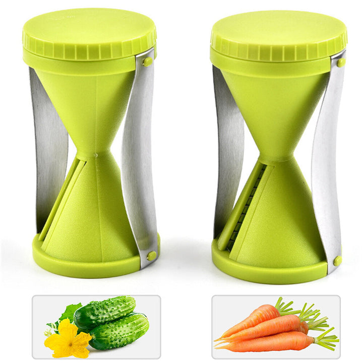 Vegetable Spiral Slicer Peeler Redesigned Handle With Stainless Steel 4 Blade Veggie Julienne Slicer Cutter Fruit Slicer Image 5