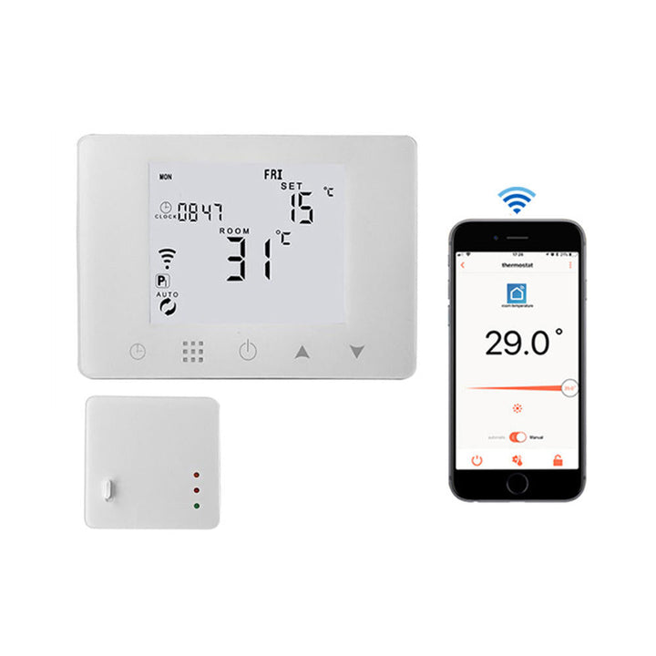 WiFi and RF Wireless Room Thermostat for Gas Boiler Heating or Water Floor Heating Remote Control Temperature Controller Image 1