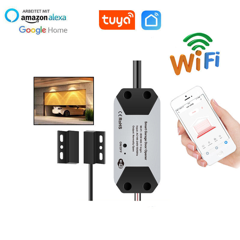 WiFi Switch Smart Garage Door Opener Controller Remote Control Works With Alexa Echo Google Home SmartLife No Hub Image 5