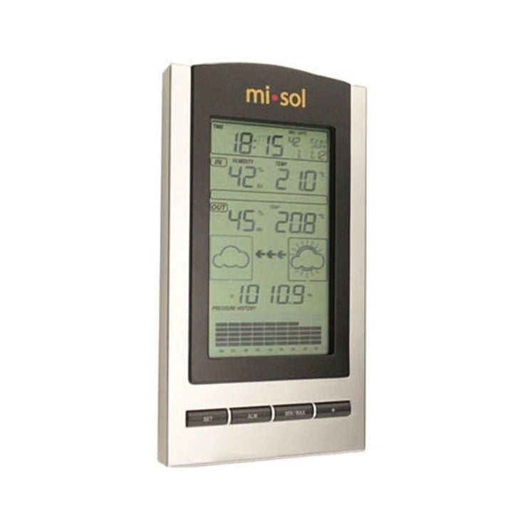 Wireless Weather Station with Outdoor Temperature Humidity Sensor LCD Display Barometer Image 2