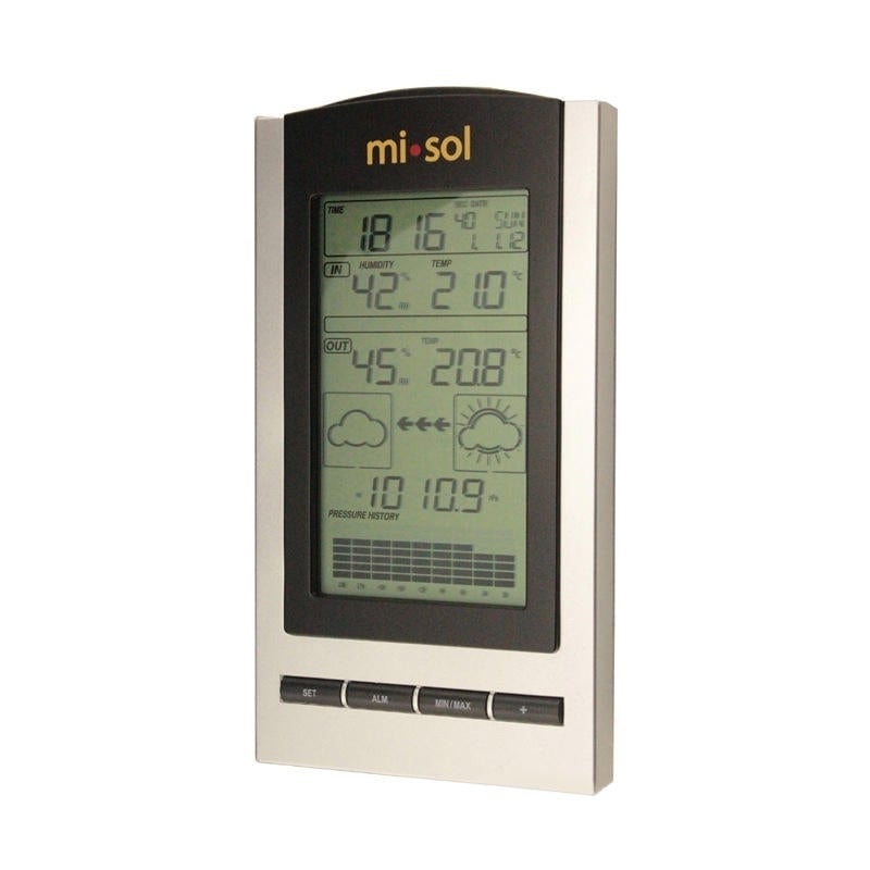 Wireless Weather Station with Outdoor Temperature Humidity Sensor LCD Display Barometer Image 3