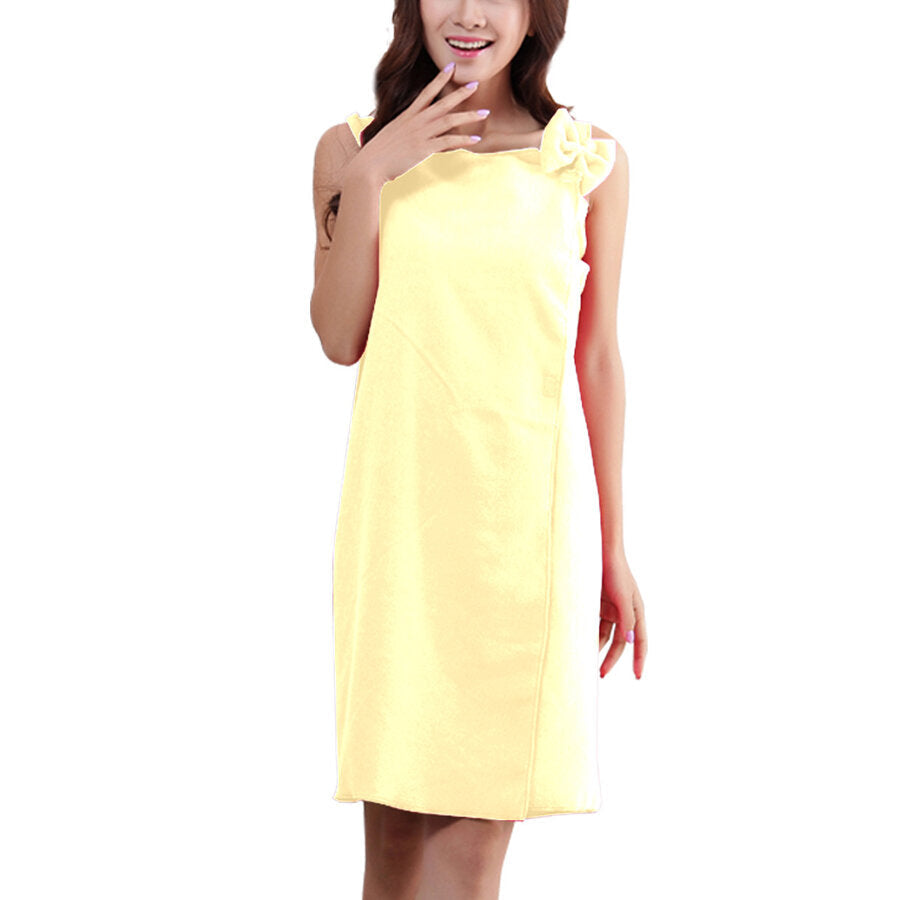 Women Sling Soft Absorbs Bath Cozy Lovely Spas Wearable Bathrobe Beach Towel Skirt Image 5