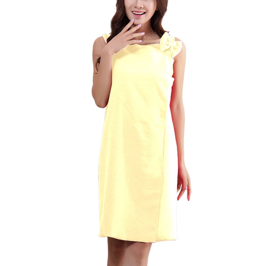 Women Sling Soft Absorbs Bath Cozy Lovely Spas Wearable Bathrobe Beach Towel Skirt Image 1