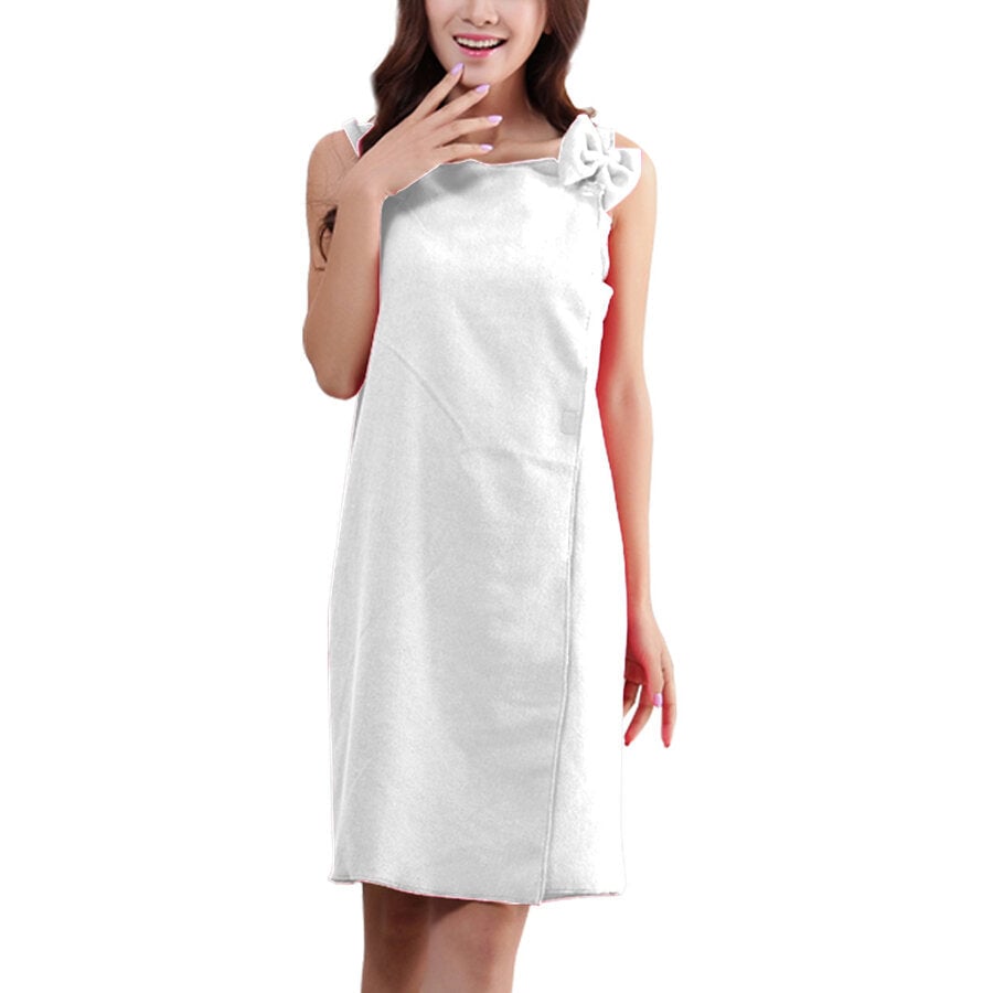 Women Sling Soft Absorbs Bath Cozy Lovely Spas Wearable Bathrobe Beach Towel Skirt Image 1