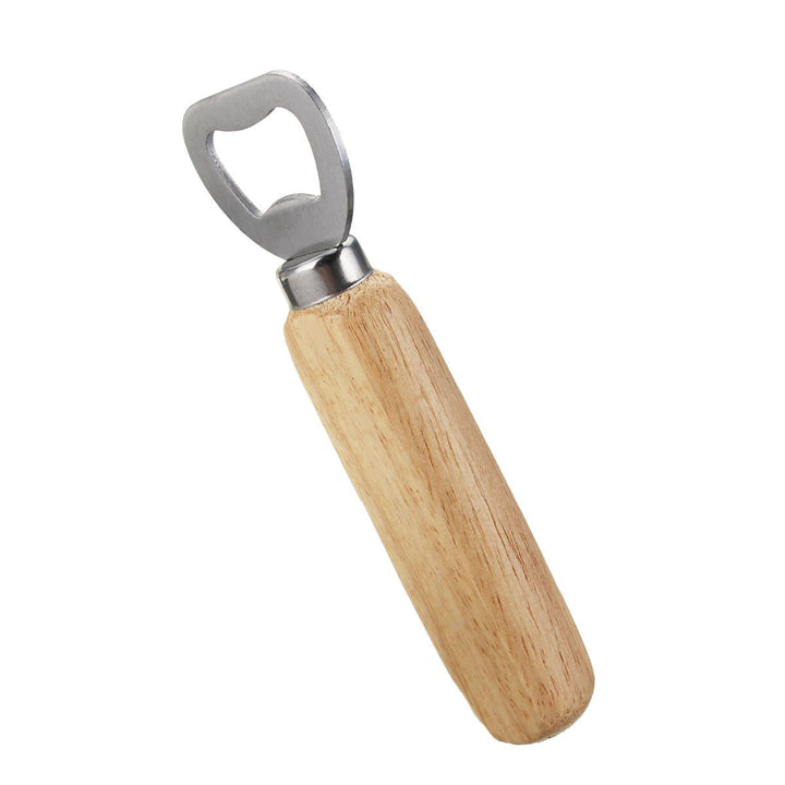 Wooden Handle Bottle Opener Soft Handle Smooth Opening Tool Image 4