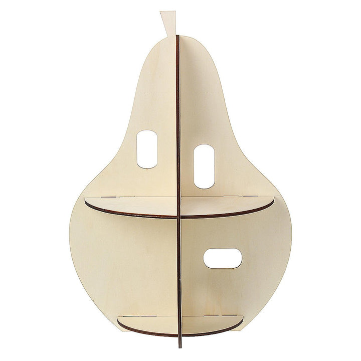 Wooden Rack Pear-shaped Racks Display Craft Shelf Home Decorations Nordic Style Gift Image 2