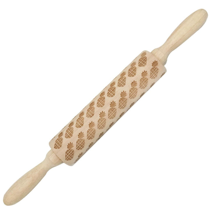 Wooden Christmas Embossed Rolling Pin Dough Stick Baking Pastry Tool Year Christmas Decoration Image 7