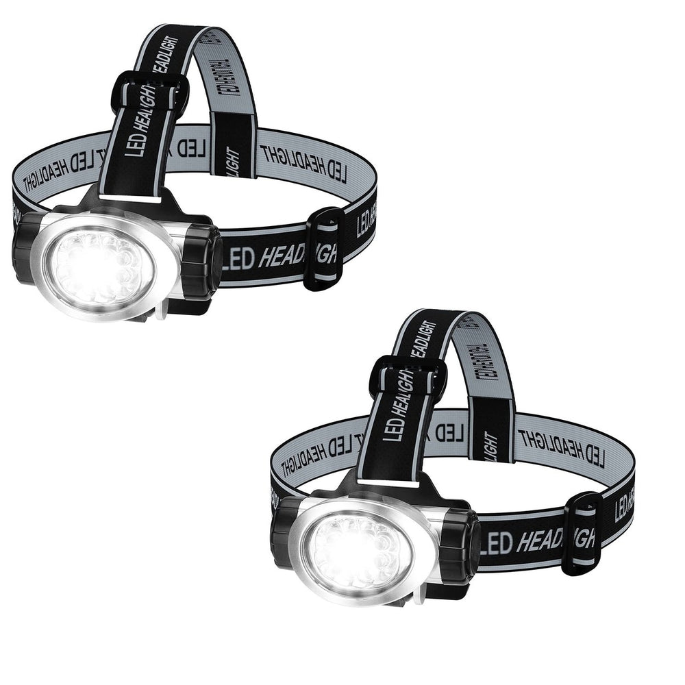 LED Headlamp 4 Mode Settings Adjustable Strap Hands-Free Emergency Light Image 2