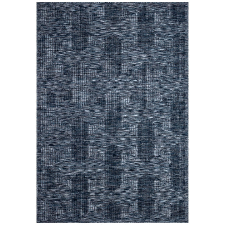 Liora Manne Soleil Indoor Outdoor Rug Navy 5x8 Flatweave UV Stabilized Durable Image 12