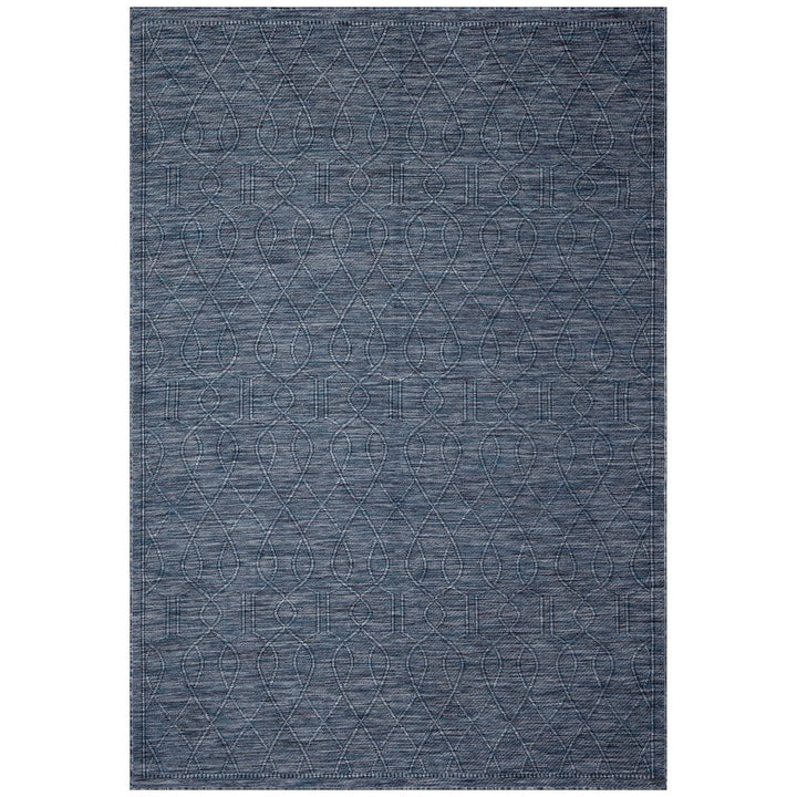 Liora Manne Soleil Wrought Iron Indoor Outdoor Rug Navy 5x7 Flatweave Durable Image 12