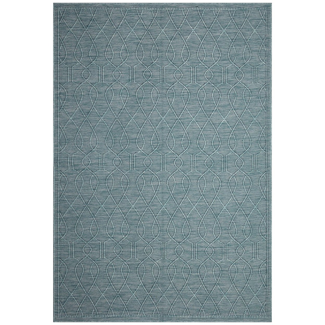 Liora Manne Soleil Wrought Iron Indoor Outdoor Rug Aqua 5x7 Durable Fade Resistant Image 12