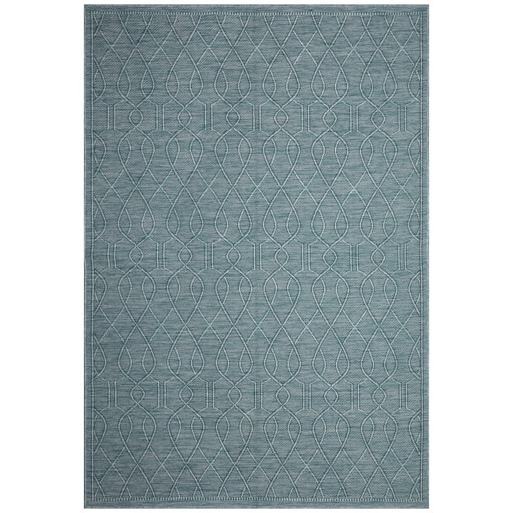 Liora Manne Soleil Wrought Iron Indoor Outdoor Rug Aqua 5x7 Durable Fade Resistant Image 12