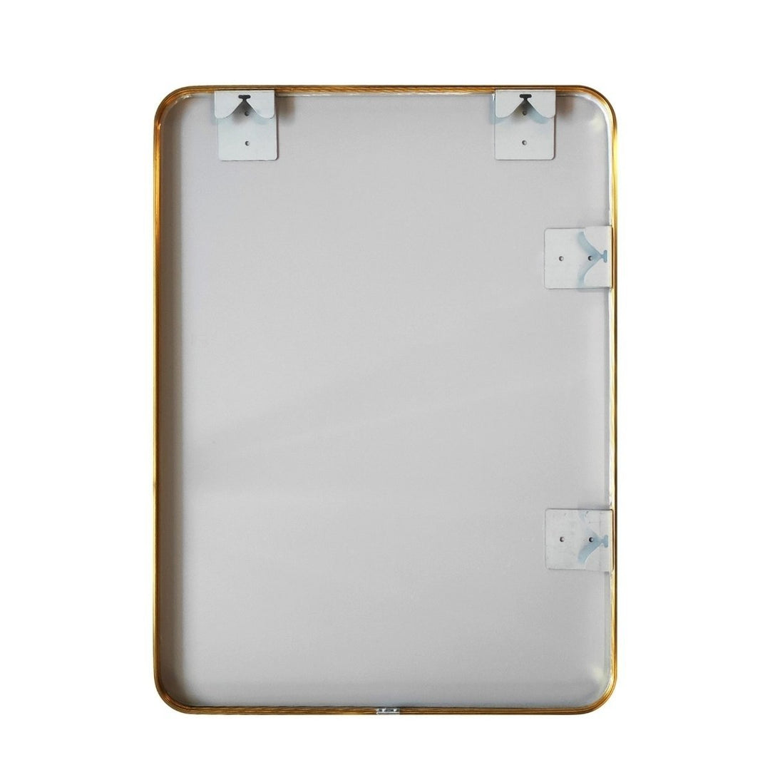 ExBrite 32 " W x 24 " H Gold Bathroom Mirror for Wall Vanity Mirror Image 11