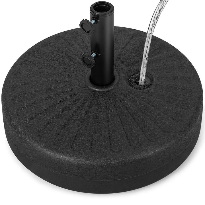 Patio 19.5 Fillable Round Umbrella Base Stand Holder Heavy-Duty Pole 1.5/1.9 Image 10