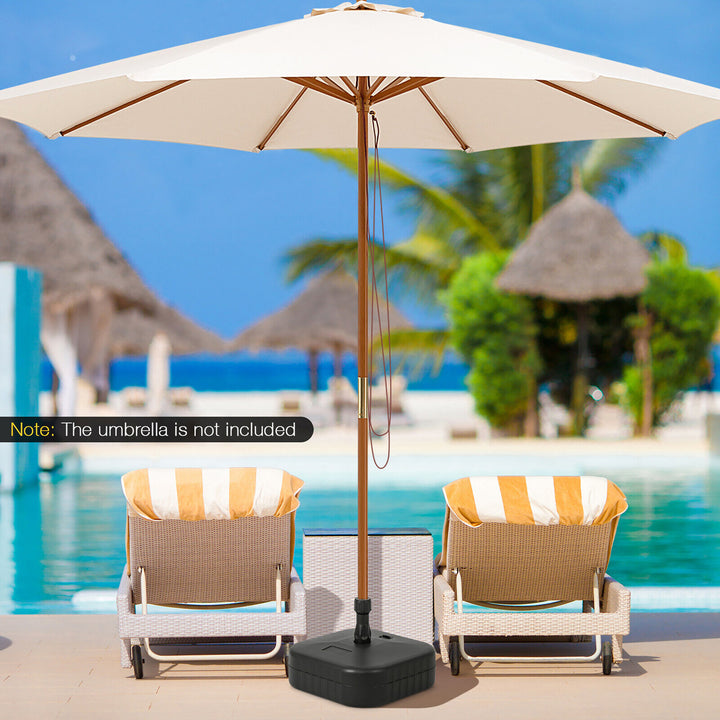 Patio Fillable Umbrella Base Stand Holder 1.5 WaterandSand Filled Weighted Market Image 4