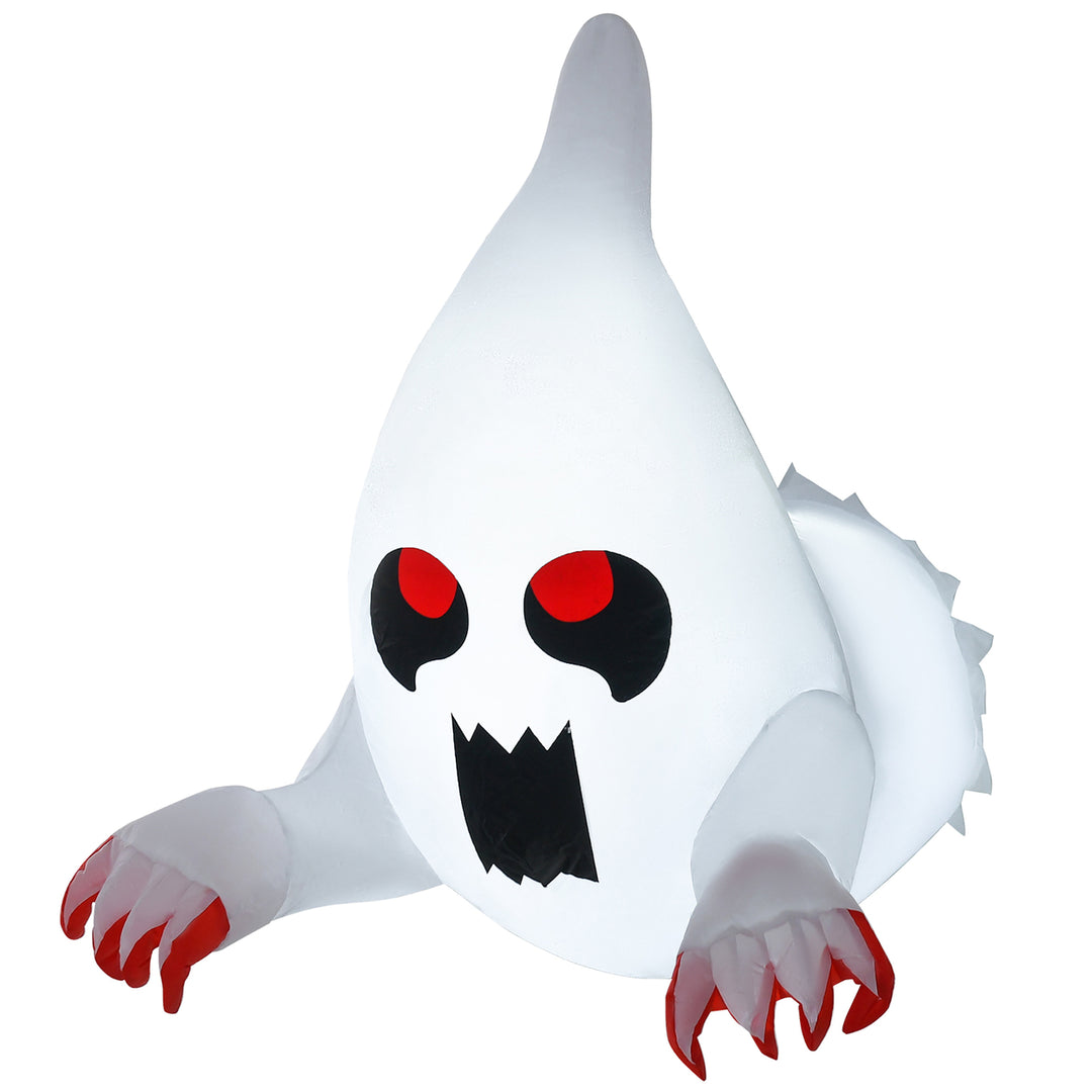 3.3 ft Inflatable Ghost Broke Out from Window w/ Built-in LED Lights Indoor Outdoor Image 10