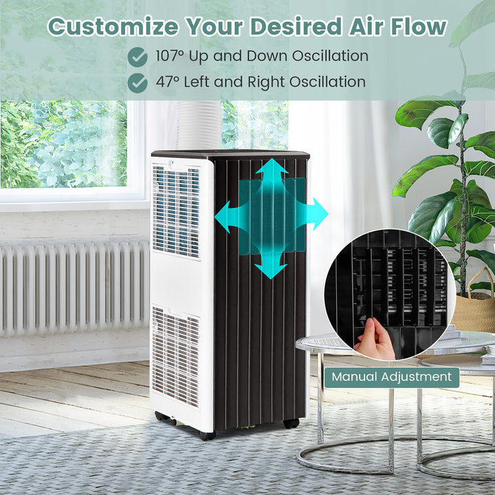 8000 BTU ASHRAE Portable Air Conditioner 3-in-1 AC Unit w/ Cool Dehum Fan Sleep Mode Image 8