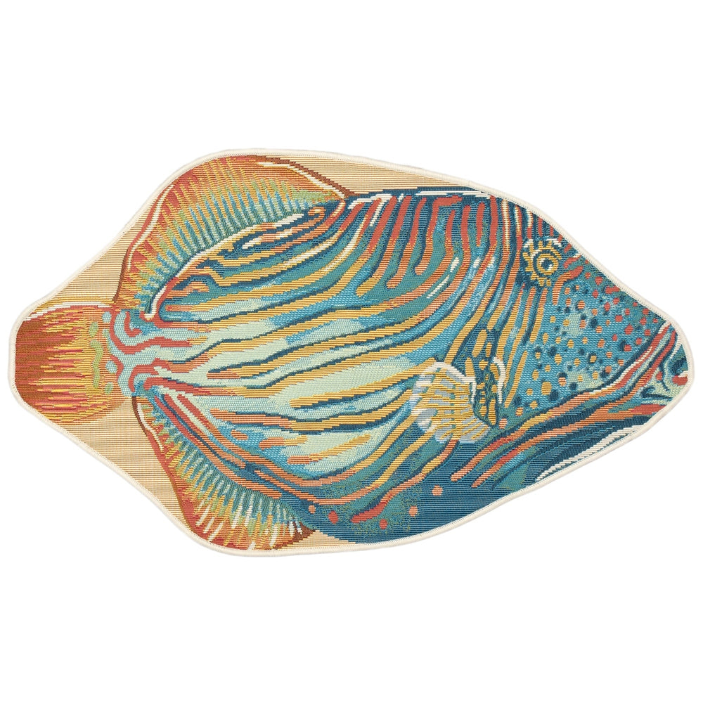 Liora Manne Esencia Triggerfish Indoor Outdoor Mat Multi Image 2