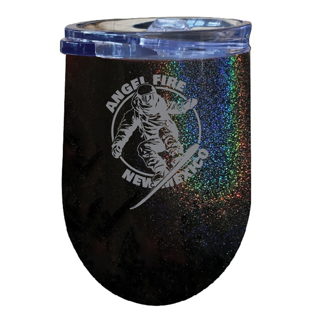Angel Fire  Mexico Souvenir 12 oz Engraved Insulated Wine Stainless Steel Tumbler Image 2