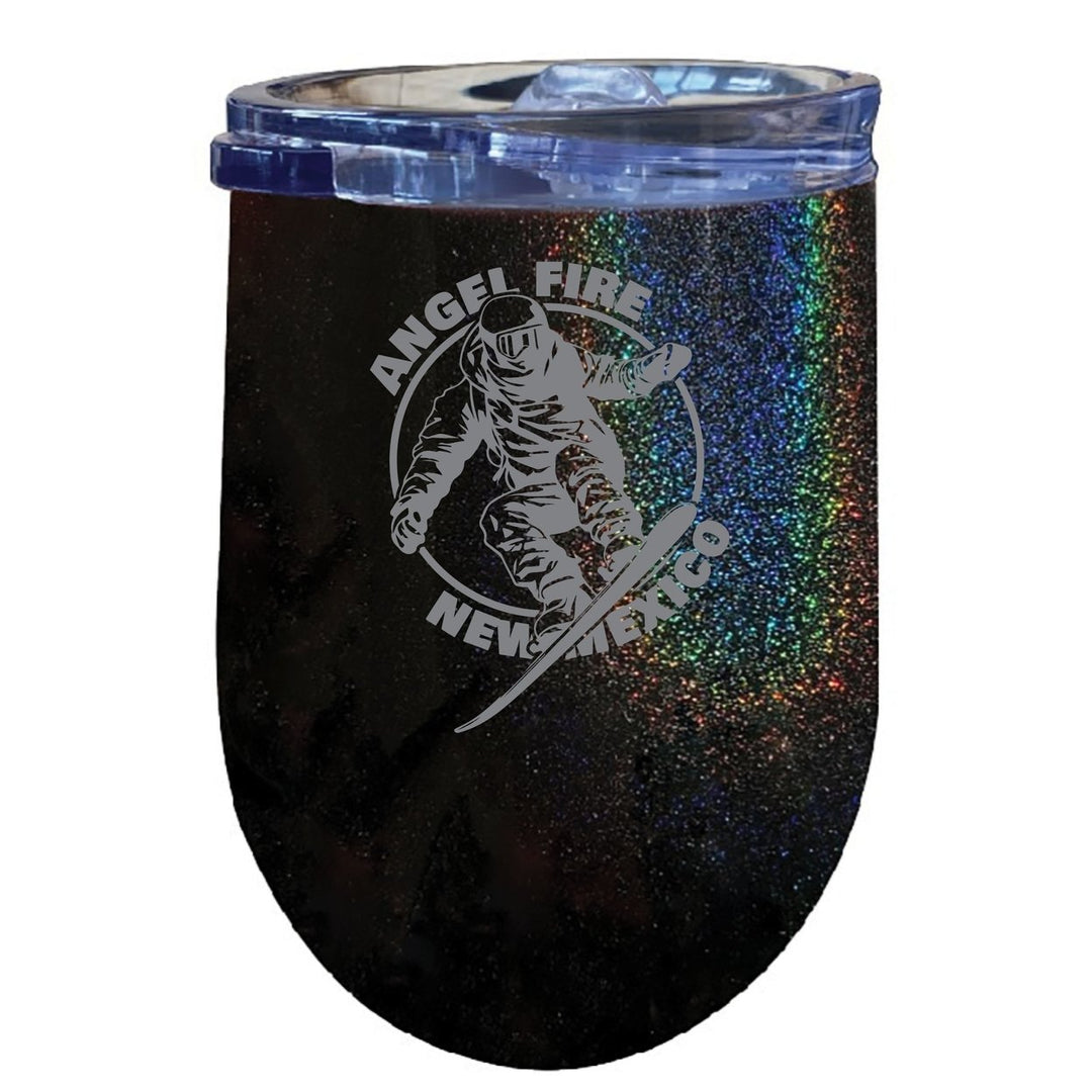 Angel Fire Mexico Souvenir 12 oz Engraved Insulated Wine Stainless Steel Tumbler Image 1