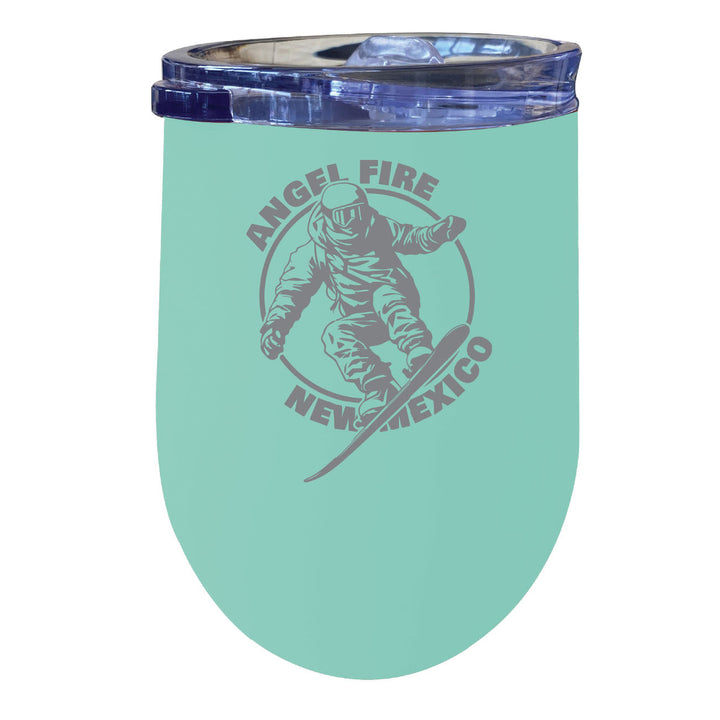 Angel Fire  Mexico Souvenir 12 oz Engraved Insulated Wine Stainless Steel Tumbler Image 4