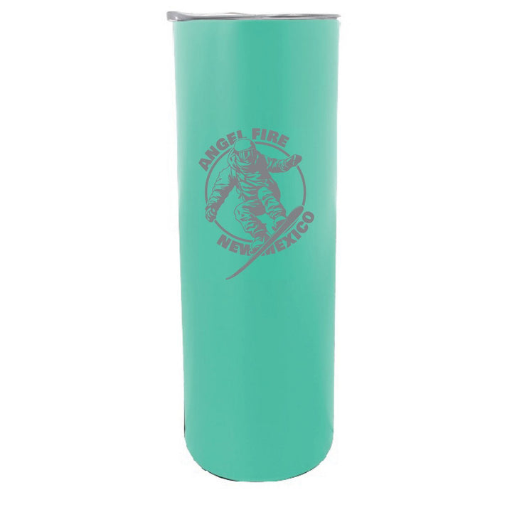 Angel Fire Mexico Souvenir 20 oz Engraved Insulated Stainless Steel Skinny Tumbler Image 1