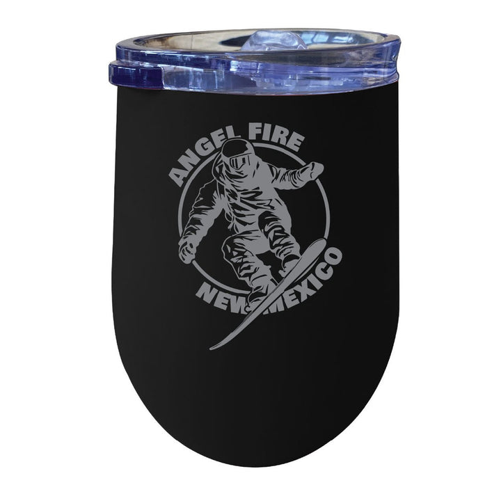 Angel Fire Mexico Souvenir 12 oz Engraved Insulated Wine Stainless Steel Tumbler Image 1