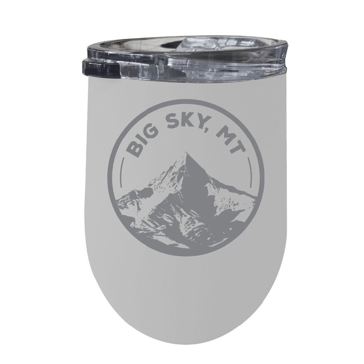 Big Sky Montana Souvenir 12 oz Engraved Insulated Wine Stainless Steel Tumbler Image 1